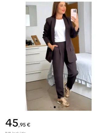 Nuevo Traje marrón talla S