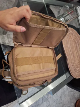 Bolsa Táctica Militar Molle EDC color desierto