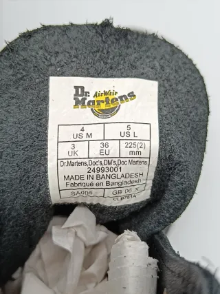 Dr. Martens 1460 Pascal Pelle Nera Tg. 36