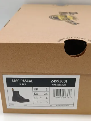 Dr. Martens 1460 Pascal Pelle Nera Tg. 36