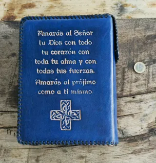 Funda de cuero para Biblia