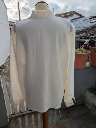 Camisa blanca vintage XL