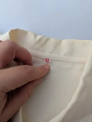 Camisa blanca vintage XL