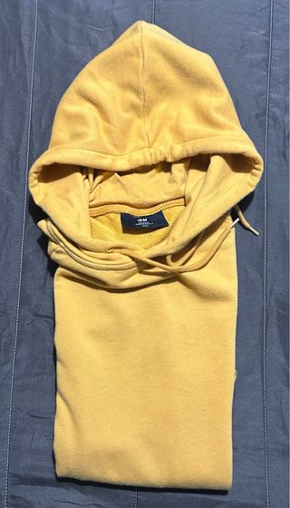 Felpa con cappuccio H&M gialla taglia S