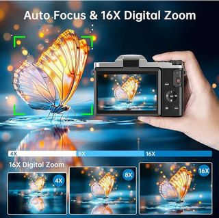 Cámara Digital 4K WiFi 64MP Autofoco Zoom 16x