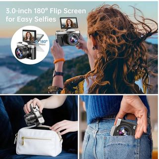 Cámara Digital 4K WiFi 64MP Autofoco Zoom 16x