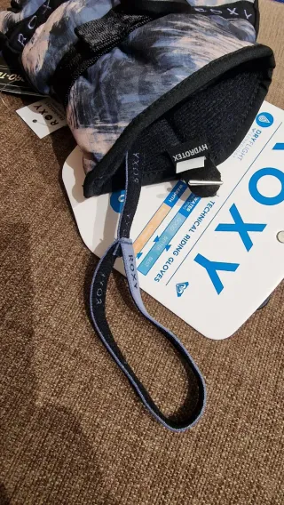 Guantes Roxy Talla S estampado azul