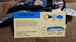 Guantes Roxy Talla S estampado azul