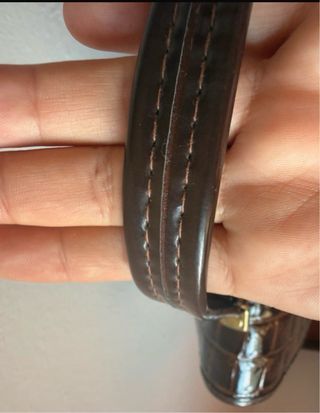 Borsa vintage effetto coccodrillo