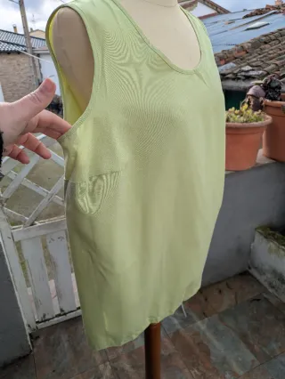 Top Eva Negri Paris verde lima talla 46