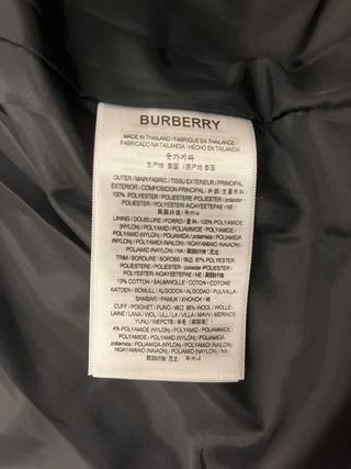 Chaqueta Burberry Negra