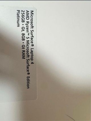 Microsoft surface laptop 4.