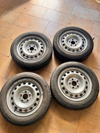 4 Llantas + Neumático 195/65 R16C Radial Tubeless