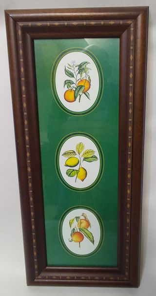 Cuadro Frutal Madera y Cristal