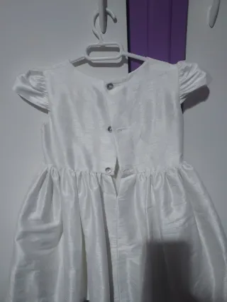Vestido de fiesta blanco 4 años