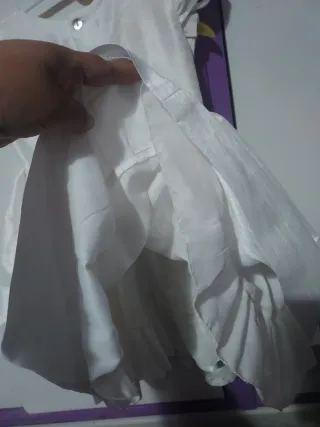 Vestido de fiesta blanco 4 años