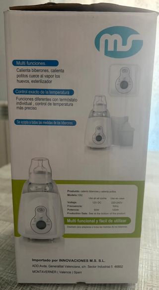 Calienta biberones y comida para bebé