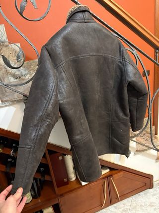Cappotto Montone Shearling vera Pelle Vintage