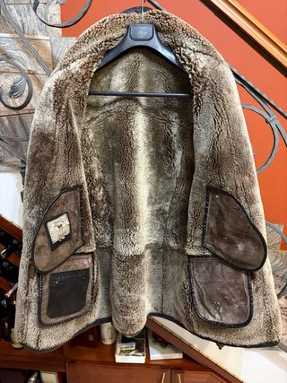 Cappotto Montone Shearling vera Pelle Vintage