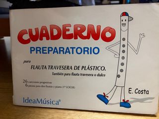 Cuaderno Preparatorio Flauta Travesera Plástico