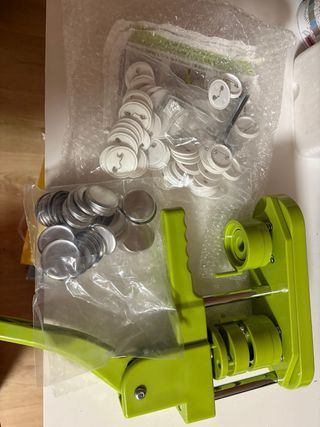 Máquina para hacer chapas + accesorios