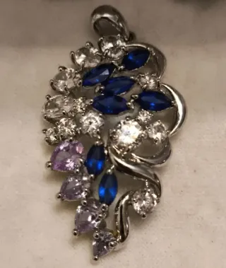 Conjunto Vintage Pendientes y Colgante plata