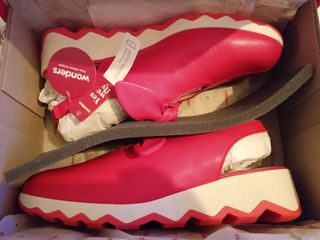 Sandalia zapato Wonders lazo rojo sin estrenar