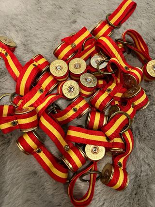 Llavero Caza Cartucho España 12mm