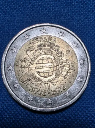 Moneda 2€ Conmemorativa España 2002-2012