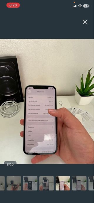 iPhone 12 Pro Gris Espacial 128GB