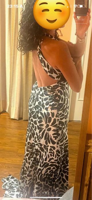 Vestido fiesta elegante estampado