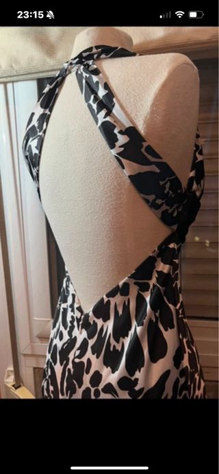 Vestido fiesta elegante estampado