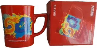 6 Tazas Nescafé Roja