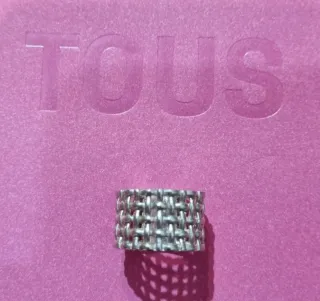 Anillo Tous Plata,  talla 12.