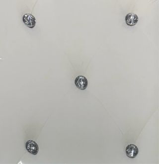 Pouf contenitore rettangolare velluto Swarovski