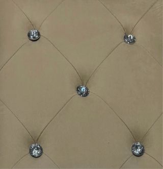 Pouf contenitore rettangolare velluto Swarovski