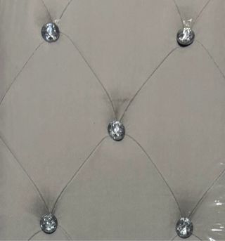 Pouf contenitore rettangolare velluto Swarovski