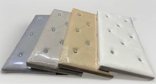 Pouf contenitore rettangolare velluto Swarovski