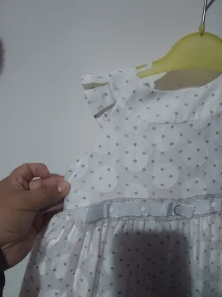 Vestido de  fiesta infantil lunares 4 años