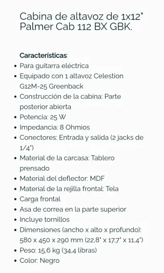 Cabezal y Pantalla Guitarra