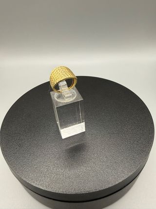 Anillo Oro 18k Texturizado