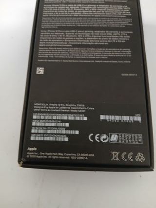 Caja iPhone 12 Pro Graphite 256 GB