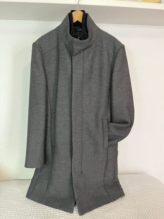 Abrigo Zara Gris Hombre