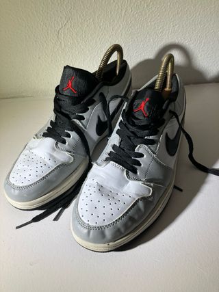 Nike Air Jordan 1 Low Grises Blancas Negras