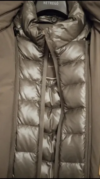 Parka Piumino Hetrego Verde/Nero