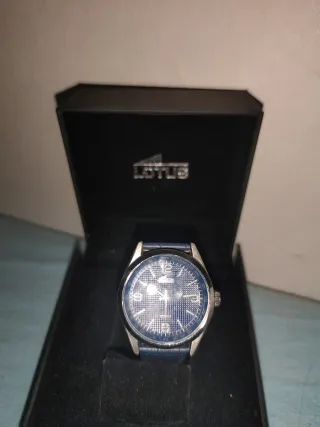 Reloj Lotus Azul y Plateado