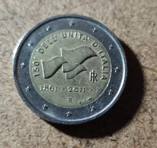 Moneda 2€ Italia 2011 Unificación de Italia