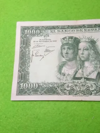 Billete 1000 Pesetas Banco de España 1957