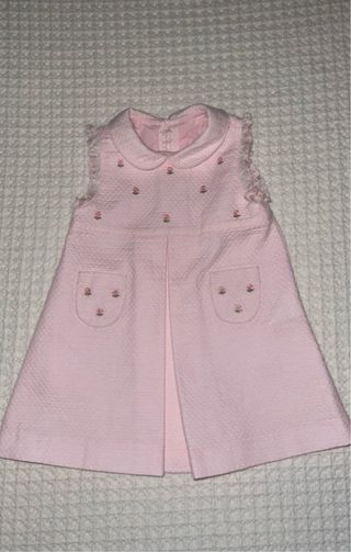 Vestido rosa niña con flores de la marca Mayoral
