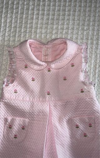 Vestido rosa niña con flores de la marca Mayoral
